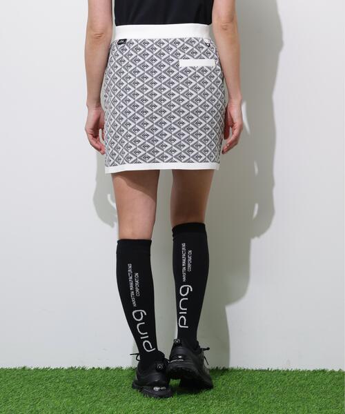 PING(ピン)の「【PING APPAREL】AZモノグラムジャカードニットスカート <PERFORMANCE> (LADIES)(スカート・レディース・ブラック/ブルー系その他/ホワイト・LL/XS/S/M/L)」の14枚目の写真