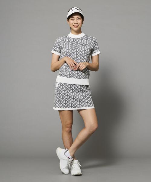 PING(ピン)の「【PING APPAREL】AZモノグラムジャカードニットスカート <PERFORMANCE> (LADIES)(スカート・レディース・ブラック/ブルー系その他/ホワイト・LL/XS/S/M/L)」の19枚目の写真