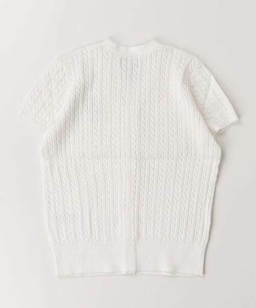 POLO RALPH LAUREN CHILDRENSWEAR（ポロ ラルフ ローレン チルドレンズウェア）の「Polo ベア ケーブル コットン Vネック カーディガン（カーディガン/ボレロ・キッズ・ホワイト・XL/S/M/L）」の2枚目の写真