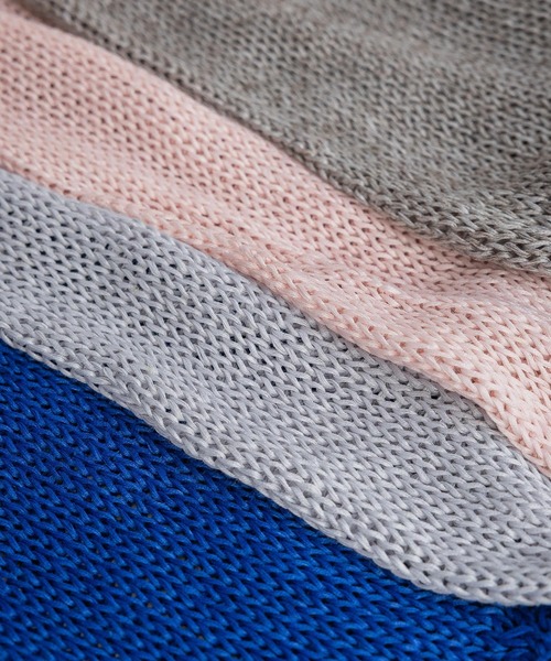 A part by（アパートバイ）の「リネンコンメッシュプルオーバー（ニット/セーター・レディース・ライトピンク/ブルー/ライトグレー/グレー系その他4・FREE）」の5枚目の写真