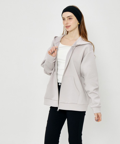 coca(coca)(コカ)の「ソフトジャージーワイドZIPパーカー(パーカー・メンズ・ライトグレー/チャコール・S/XL/M/L)」の18枚目の写真