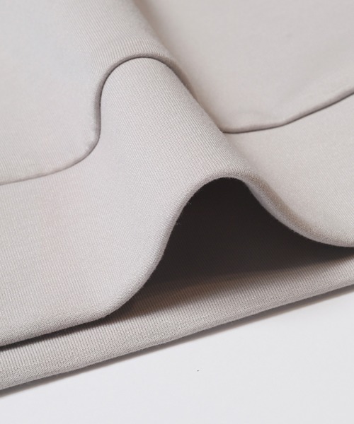 coca(coca)(コカ)の「ソフトジャージーワイドZIPパーカー(パーカー・メンズ・ライトグレー/チャコール・S/XL/M/L)」の3枚目の写真