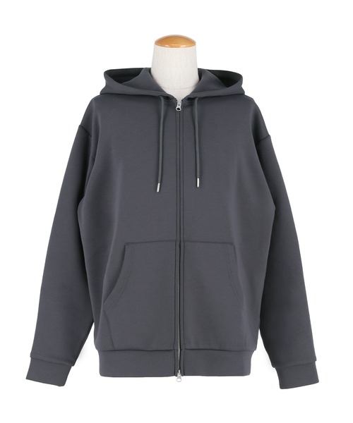 coca(coca)(コカ)の「ソフトジャージーワイドZIPパーカー(パーカー・メンズ・ライトグレー/チャコール・S/XL/M/L)」の5枚目の写真