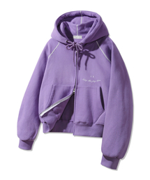 BAKKEN（バッケン）の「[起毛] スマイルピーチブラシラグランフードジップアップ BK7976_ライトパープル（パーカー）」