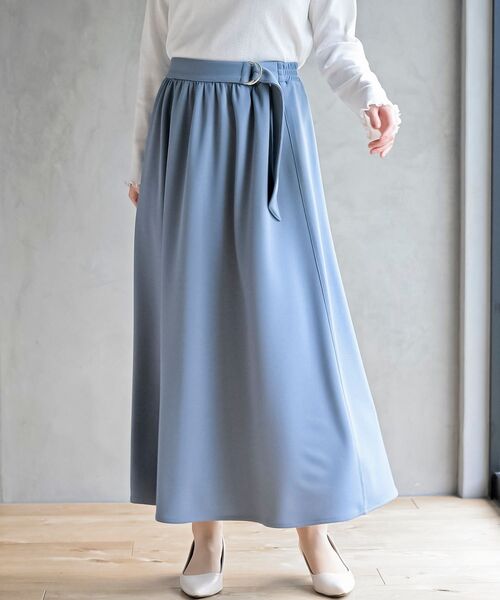 rps（アールピーエス）の「カットジョーゼットフレアースカート（スカート・レディース・ブラック/ブルー/ボルドー・フリー）」の3枚目の写真