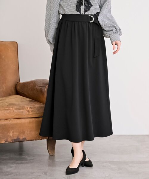 rps（アールピーエス）の「カットジョーゼットフレアースカート（スカート・レディース・ブラック/ブルー/ボルドー・フリー）」の2枚目の写真