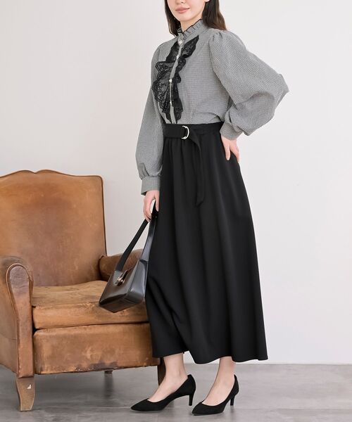 rps（アールピーエス）の「カットジョーゼットフレアースカート（スカート・レディース・ブラック/ブルー/ボルドー・フリー）」の17枚目の写真