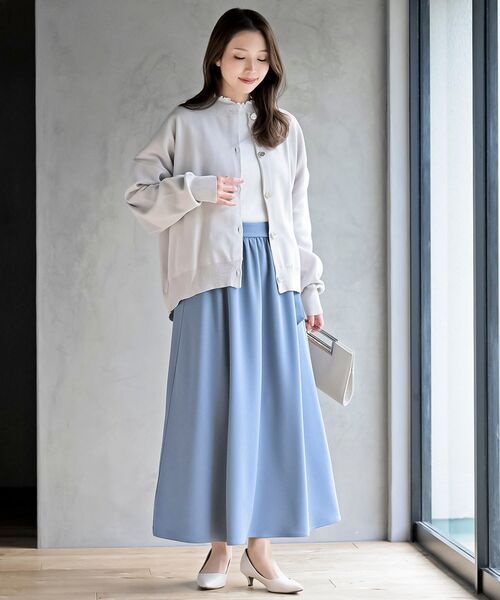 rps（アールピーエス）の「カットジョーゼットフレアースカート（スカート・レディース・ブラック/ブルー/ボルドー・フリー）」の4枚目の写真