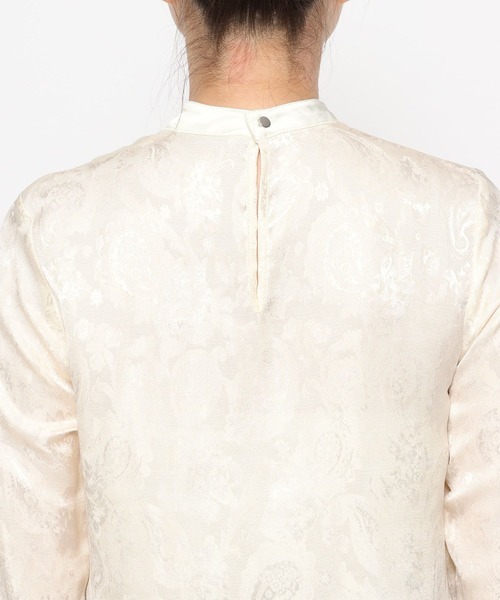 HARE（ハレ）の「ツヤジャガードフレアスリーブブラウス(HARE)（シャツ/ブラウス・レディース・オフホワイト/ブラック・FREE）」の20枚目の写真