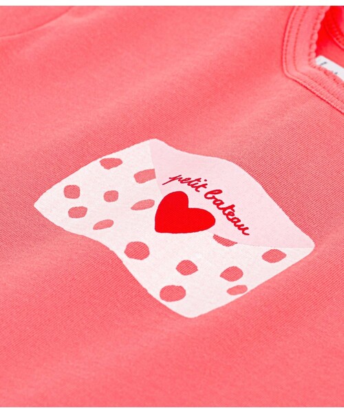 PETIT BATEAU(プチバトー)の「コットンプリント半袖Tシャツ(Tシャツ/カットソー・キッズ・ライトピンク・12MONTH/18MONTH/24MONTH/36MONTH)」の2枚目の写真