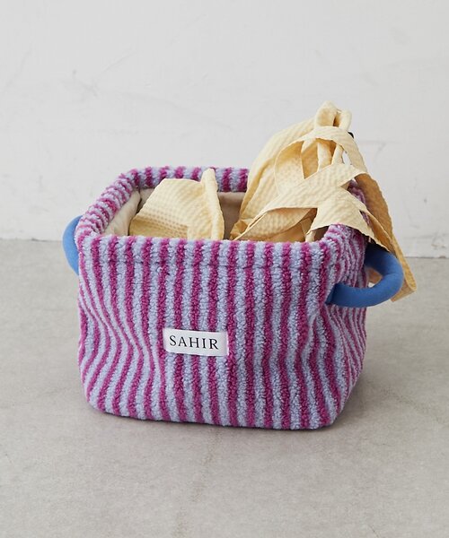 SAHIR(サヒール)の「【SAHIR サヒール】Fabric basket S(収納グッズ・レディース・ブルー/ブルー系その他・0)」の2枚目の写真