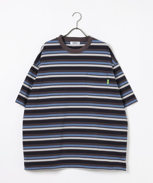 GEORGE'S（ジョージズ）の「マルチボーダードローコードTシャツ（Tシャツ/カットソー・メンズ・ベージュ/グレー・MEDIUM/LARGE）」の22枚目の写真