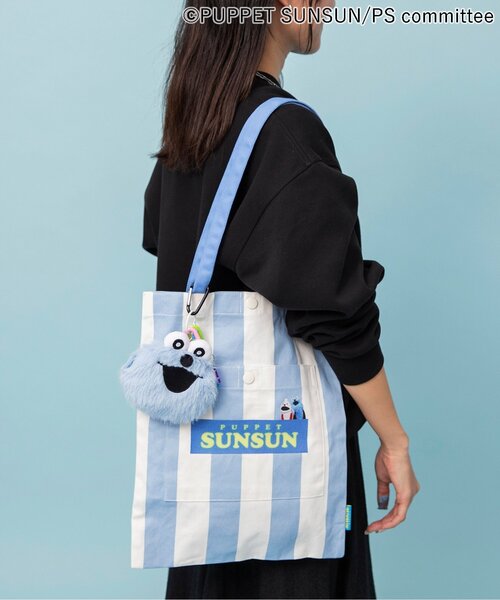 BREEZE(ブリーズ)の「パペットスンスン じゃらじゃらポーチ(ポーチ・キッズ・ブルー・FREE)」の2枚目の写真