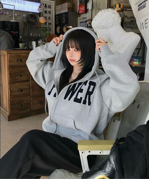 HAVISM（ヘビズム）の「CHECK LAYERED SWEATPANTS(BLACK)（スウェットパンツ・レディース・その他・ONE SIZE）」の9枚目の写真