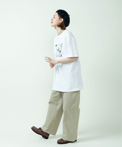 PAR ICI（パーリッシィ）の「大桃洋祐×PAR ICI ダイバープリントTシャツ（Tシャツ/カットソー・レディース・ホワイト・S/L）」の7枚目の写真