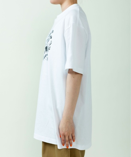 PAR ICI（パーリッシィ）の「大桃洋祐×PAR ICI ダイバープリントTシャツ（Tシャツ/カットソー・レディース・ホワイト・S/L）」の13枚目の写真