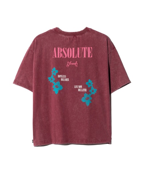 glamb(グラム)の「Spiral Flower T-Shirt / スパイラルフラワーTシャツ(Tシャツ/カットソー・メンズ・レッド/ブラック・S/M/L)」の6枚目の写真