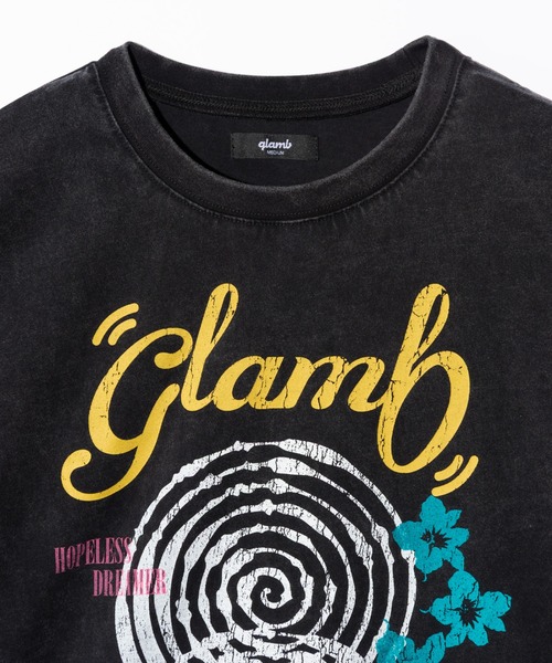 glamb(グラム)の「Spiral Flower T-Shirt / スパイラルフラワーTシャツ(Tシャツ/カットソー・メンズ・レッド/ブラック・S/M/L)」の18枚目の写真
