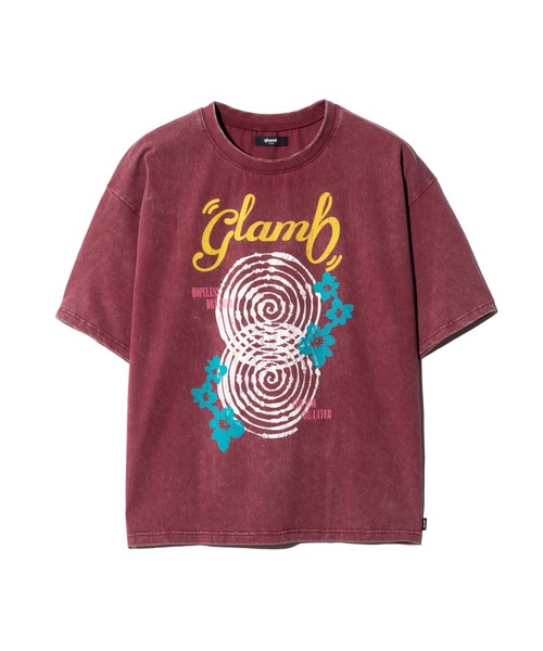 glamb(グラム)の「Spiral Flower T-Shirt / スパイラルフラワーTシャツ(Tシャツ/カットソー・メンズ・レッド/ブラック・S/M/L)」の5枚目の写真