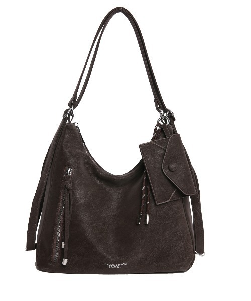 SALTMINT（ソルトミント）の「Y2K ポーチチャーム付きスエードコンビ バッグ/2WAY（ショルダーバッグ・レディース・ブラック/ダークブラウン・FREE）」の22枚目の写真