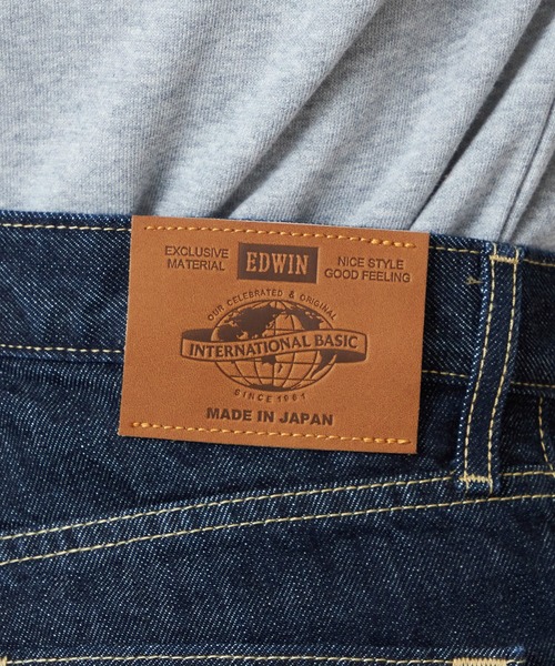EDWIN(エドウィン)の「EDWIN エドウィン インターナショナルベーシック 402 すっきりストレート デニムパンツ ジーンズ(デニムパンツ・メンズ・ブルー/インディゴブルー/ライトインディゴブルー・27/28/29/30/31/32/33/34)」の10枚目の写真