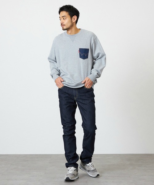 EDWIN(エドウィン)の「EDWIN エドウィン インターナショナルベーシック 402 すっきりストレート デニムパンツ ジーンズ(デニムパンツ・メンズ・ブルー/インディゴブルー/ライトインディゴブルー・27/28/29/30/31/32/33/34)」の11枚目の写真