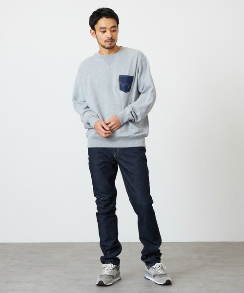 EDWIN(エドウィン)の「EDWIN エドウィン インターナショナルベーシック 402 すっきりストレート デニムパンツ ジーンズ(デニムパンツ・メンズ・ブルー/インディゴブルー/ライトインディゴブルー・27/28/29/30/31/32/33/34)」の12枚目の写真