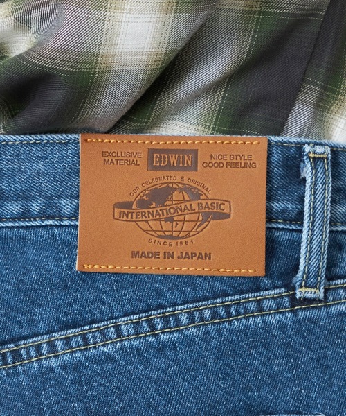 EDWIN(エドウィン)の「EDWIN エドウィン インターナショナルベーシック 402 すっきりストレート デニムパンツ ジーンズ(デニムパンツ・メンズ・ブルー/インディゴブルー/ライトインディゴブルー・27/28/29/30/31/32/33/34)」の20枚目の写真