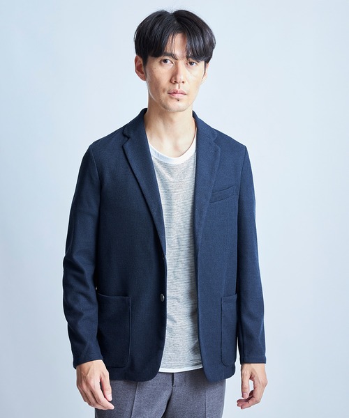 UNION STATION（ユニオンステーション）の「リバーシブルボーダーTシャツ〈ストレッチ・ハンドウォッシャブル・接触冷感〉（Tシャツ/カットソー・メンズ・グリーン系その他/ブルー系その他/ホワイト/ブラック・M/L）」の2枚目の写真