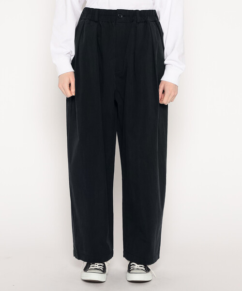 Women's C/N Twill Double Pleated Easy Pants（チノパンツ）｜DANTON