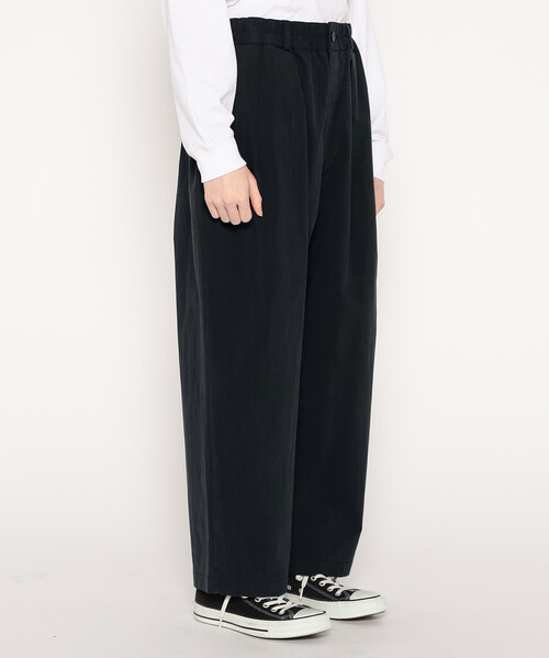 DANTON(ダントン)の「Women's C/N Twill Double Pleated Easy Pants(チノパンツ・レディース・オリーブ/チャコール/ベージュ/ネイビー・36/38)」の8枚目の写真