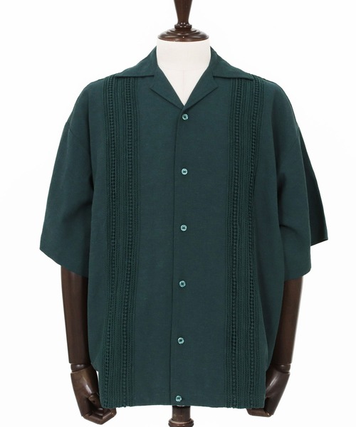 CAMBIO(カンビオ)の「mhs2552-Cotton Linen Tape Switch Open Collar Shirts オープンカラーシャツ(CAM26SS-024)(シャツ/ブラウス・メンズ・ブラック/ベージュ/グリーン・S/L/M)」の16枚目の写真