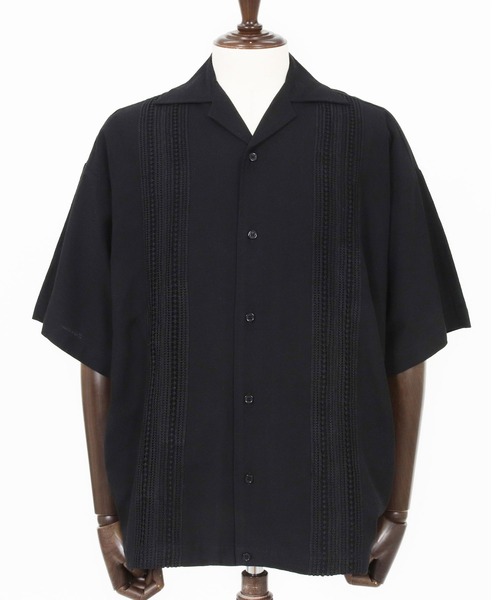 CAMBIO(カンビオ)の「mhs2552-Cotton Linen Tape Switch Open Collar Shirts オープンカラーシャツ(CAM26SS-024)(シャツ/ブラウス・メンズ・ブラック/ベージュ/グリーン・S/L/M)」の17枚目の写真