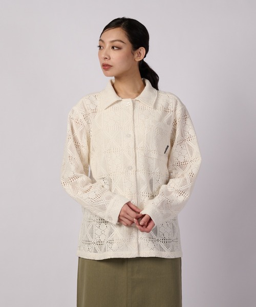 Eddie Bauer（エディーバウアー）の「フローイ レース 長袖シャツ（シャツ/ブラウス・レディース・ベージュ/セージグリーン/オフホワイト/ブラック・L/M/S/XL）」の2枚目の写真