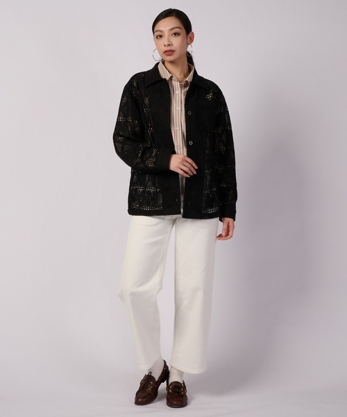 Eddie Bauer（エディーバウアー）の「フローイ レース 長袖シャツ（シャツ/ブラウス・レディース・ベージュ/セージグリーン/オフホワイト/ブラック・L/M/S/XL）」の8枚目の写真
