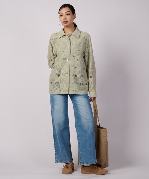 Eddie Bauer（エディーバウアー）の「フローイ レース 長袖シャツ（シャツ/ブラウス・レディース・ベージュ/セージグリーン/オフホワイト/ブラック・L/M/S/XL）」の11枚目の写真
