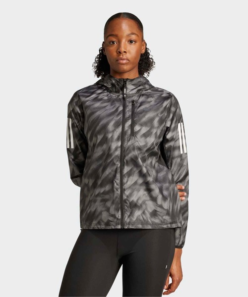 セール】オウン ザ ラン総柄プリントジャケット / アディダス adidas