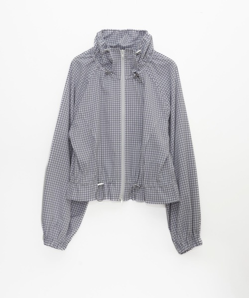 Nora Lily elle(ノラリリーエル)の「【Nora Lily】「elle」Gingham Gathered Blouson(ブルゾン・レディース・ブラック/グレー・FREE)」の19枚目の写真