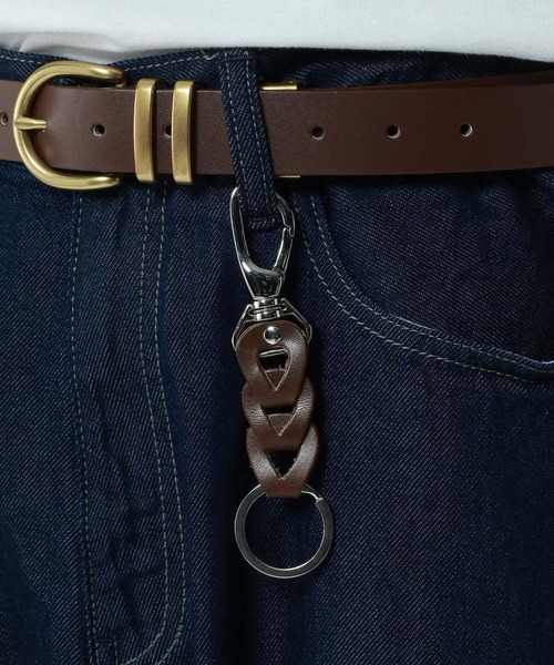 RAGEBLUE(レイジブルー)の「【MADE IN JAPAN】Real Leather Key Ring/本革キーホルダー(キーホルダー・メンズ・ブラック/ダークブラウン/ベージュ・FREE)」の7枚目の写真