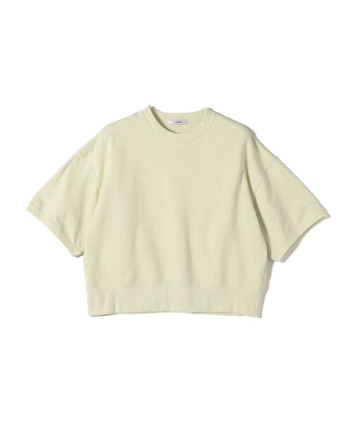 SLOANE（スローン）の「【SHIPS別注】SLOANE:〈手洗い可能〉半袖 ショート スウェット（Tシャツ/カットソー・レディース・ライトグリーン/ネイビー・ONE SIZE）」の19枚目の写真