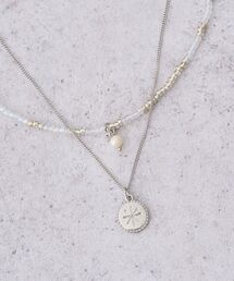 earth music&ecology | 2SETビーズ&プレートネックレス(ネックレス)