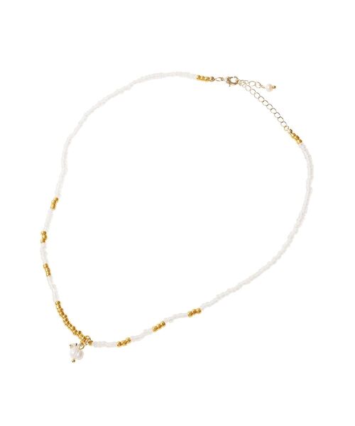 earth music&ecology（アースミュージックアンドエコロジー）の「2SETビーズ&プレートネックレス（ネックレス・レディース・シルバー/ゴールド・FREE）」の6枚目の写真