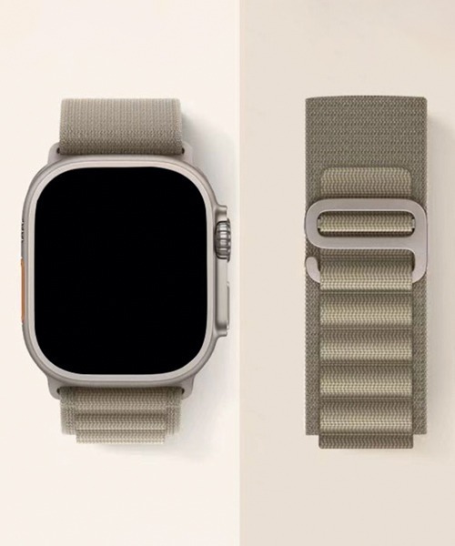 Fun & Daily(ファンアンドデイリー)の「Nylon Loop Apple Watch Band / アップルウオッチ(デジタル腕時計・メンズ・オレンジ/グリーン/ブラック/オリーブ・A/B)」の13枚目の写真