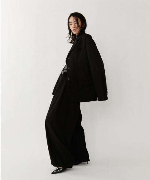 VION(ヴィオン)の「Oversized Tailored Jacket / オーバーサイズテーラードジャケット(テーラードジャケット・レディース・ブルーグレー/ブラック/チャコールグレー・S/M)」の17枚目の写真