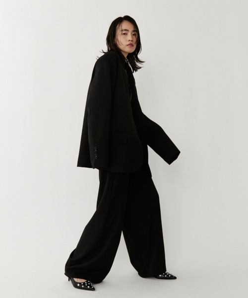 VION(ヴィオン)の「Oversized Tailored Jacket / オーバーサイズテーラードジャケット(テーラードジャケット・レディース・ブルーグレー/ブラック/チャコールグレー・S/M)」の15枚目の写真