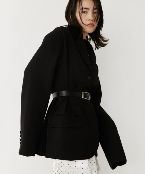 VION(ヴィオン)の「Oversized Tailored Jacket / オーバーサイズテーラードジャケット(テーラードジャケット・レディース・ブルーグレー/ブラック/チャコールグレー・S/M)」の9枚目の写真