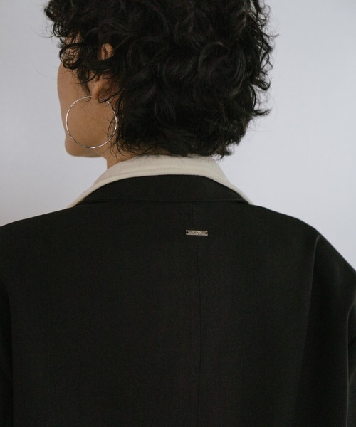VION(ヴィオン)の「Oversized Tailored Jacket / オーバーサイズテーラードジャケット(テーラードジャケット・レディース・ブルーグレー/ブラック/チャコールグレー・S/M)」の22枚目の写真