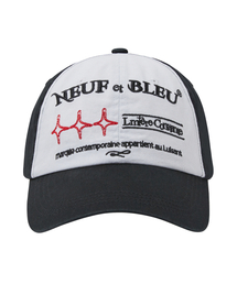 NEUFETBLEU（ヌフエブル）の「NEB shine two tone cap (black)（キャップ）」