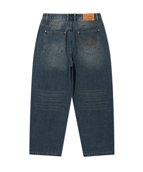 Wacky WiLLy（ワッキーウィリー）の「[26SS] ワイドデニムパンツインディゴ（デニムパンツ・レディース・その他・SMALL/MEDIUM/LARGE/X-LARGE）」の3枚目の写真