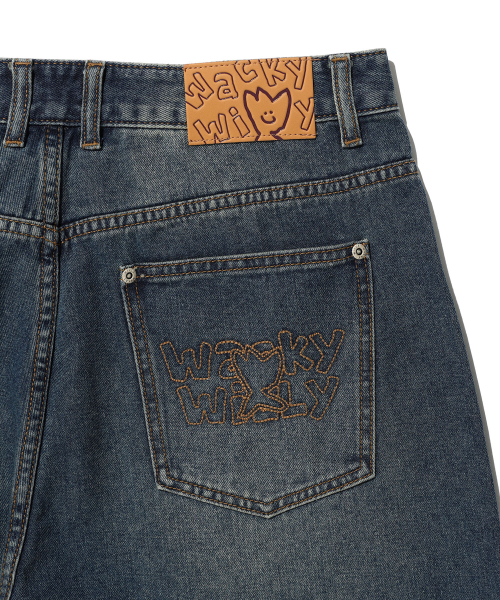 Wacky WiLLy（ワッキーウィリー）の「[26SS] ワイドデニムパンツインディゴ（デニムパンツ・レディース・その他・SMALL/MEDIUM/LARGE/X-LARGE）」の6枚目の写真